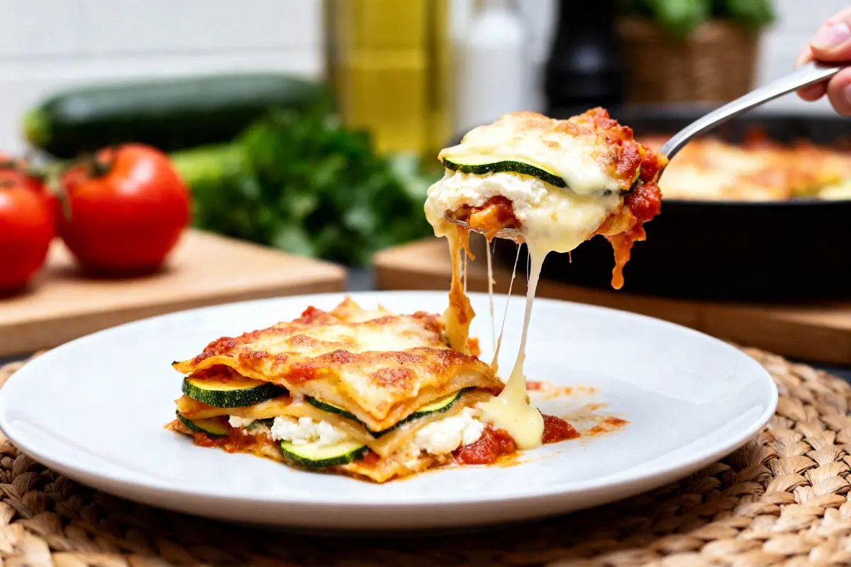 Lasagnes à la courgette italienne : Recette mozzarella savoureuse